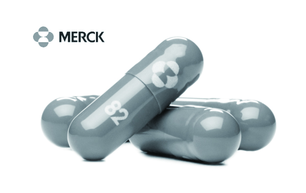 Molnupiravir, oral antiviral pill (Provided by Merck)