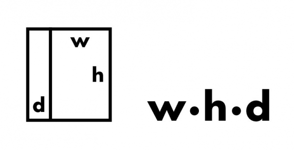 새로 설립된 w·h·d 브랜드 로고